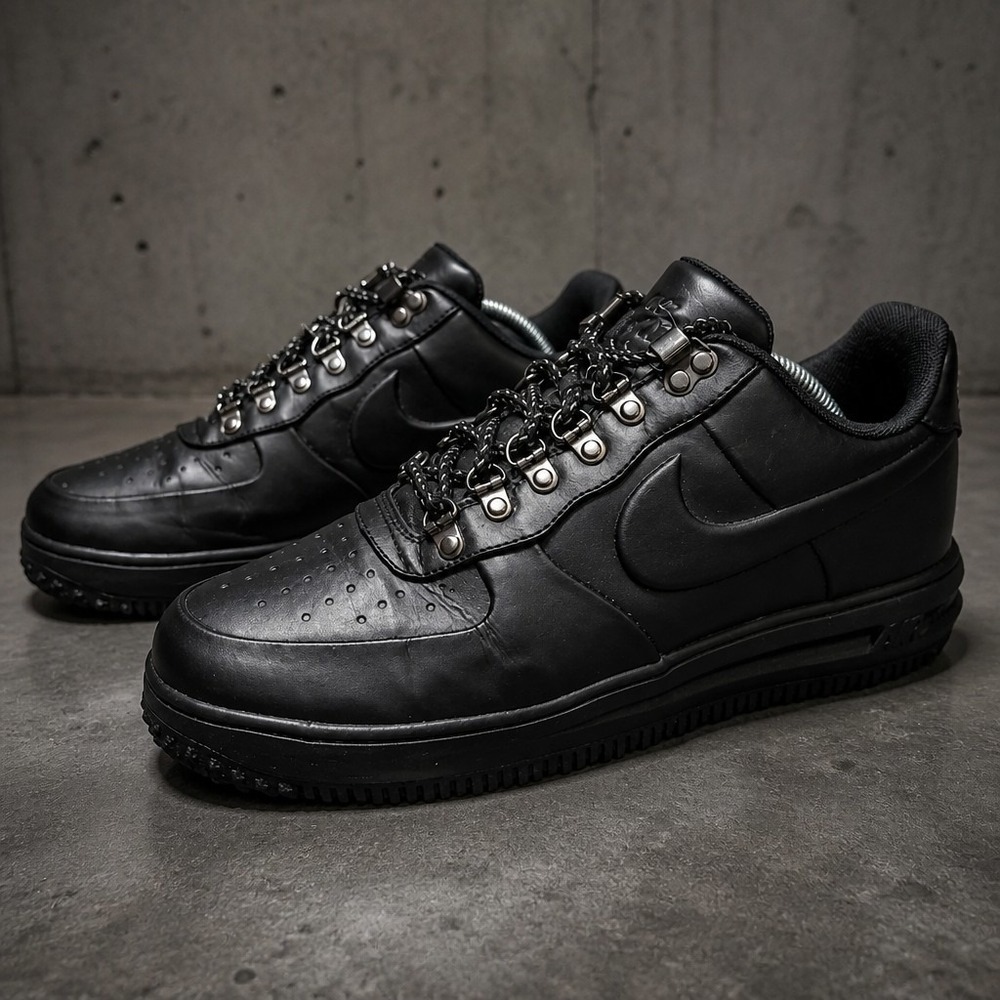 Nike Lunar Force 1 Duckboot Low Black Men's Shoes Sneakers Size 9.5